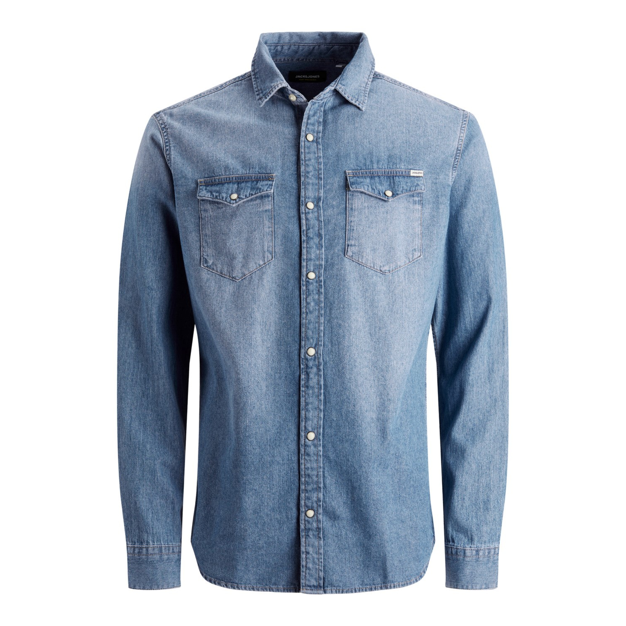 JACK&JONES Hombre Camisa Larga Corta Vestir Casual slim fit 24036