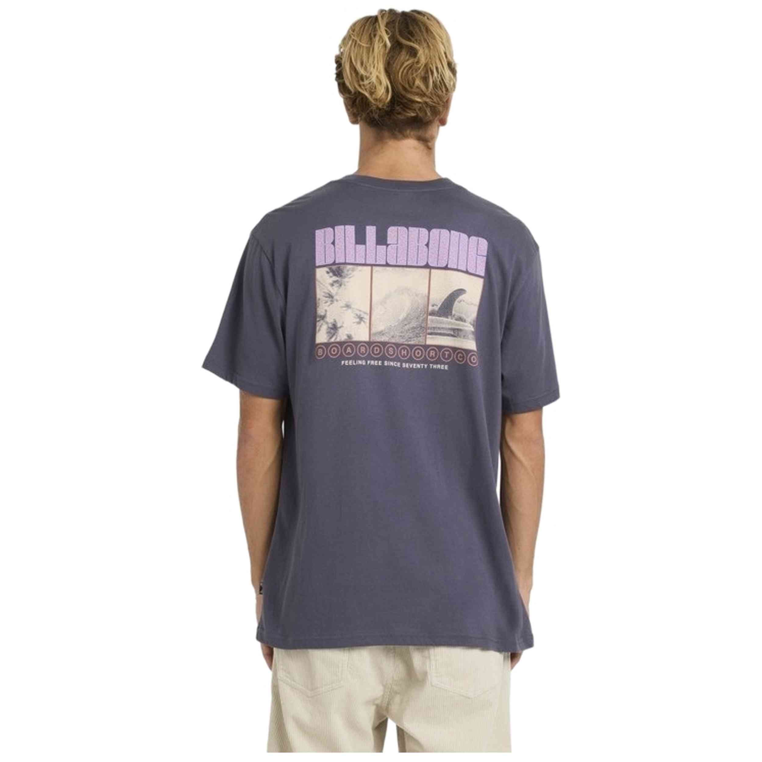 Camiseta Billabong modelo Broadsheet en color Gris