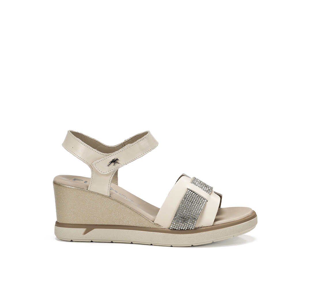 Fluchos SMASH F1975 Sandalia Taupe - Cuñas - Comodidad y Versatilidad - Suela Dentada