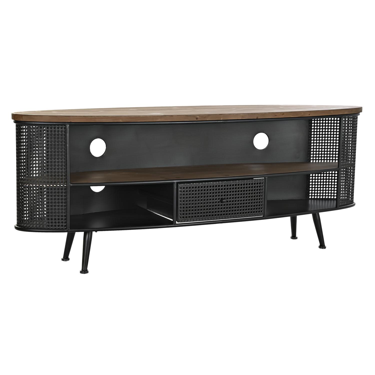 MUEBLE TV ABETO METAL 150X39X58 NEGRO FIJALO MB200587