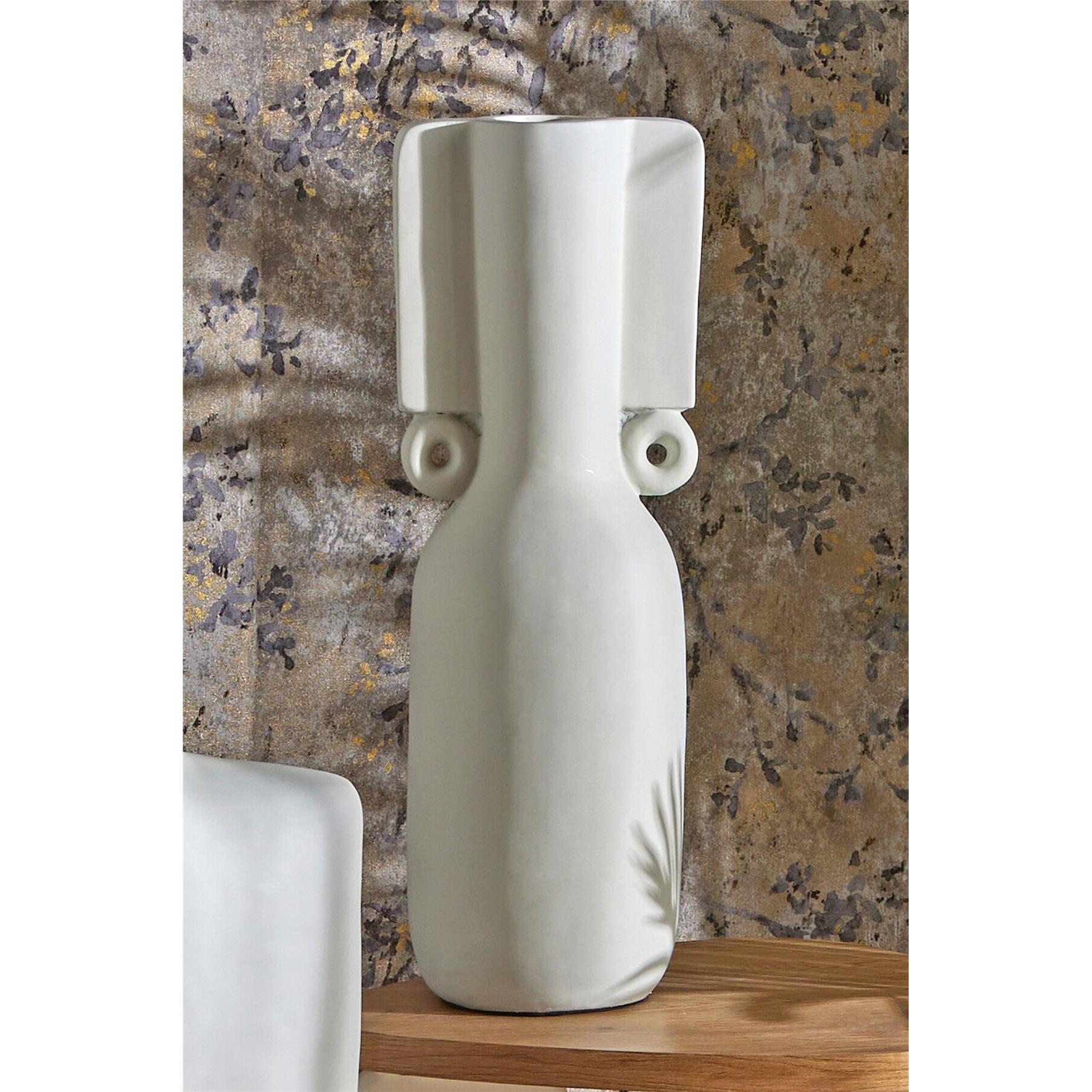 Jarron adofo beige 58 cms. 20dx58 cms. El mejor complemento para tu hogar.