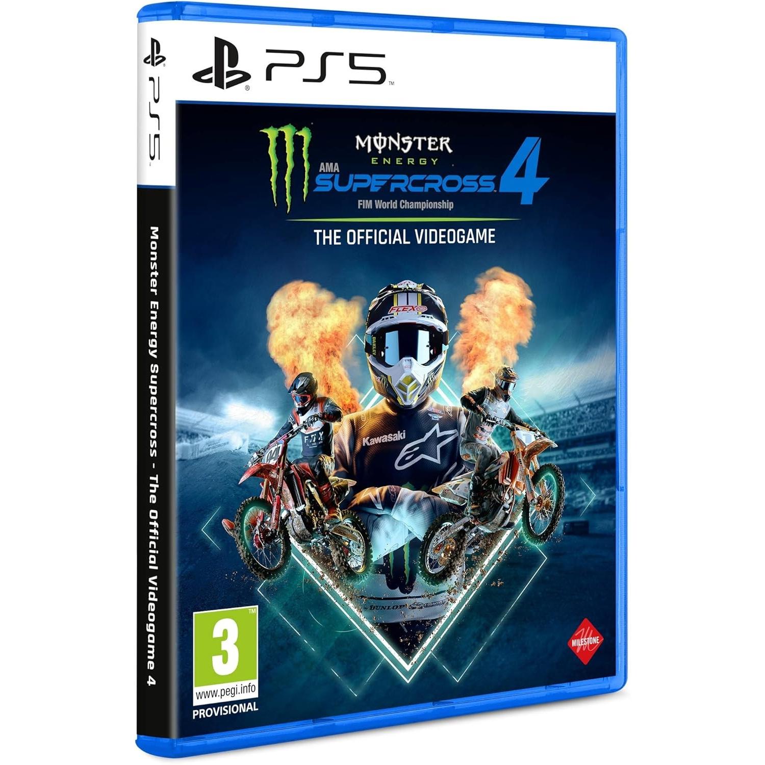 MONSTER ENERGY SUPERCROSS: THE OFFICIAL VIDEOGAME 4 Juego para Consola Sony PS5 [ PAL ESPAÑA ]