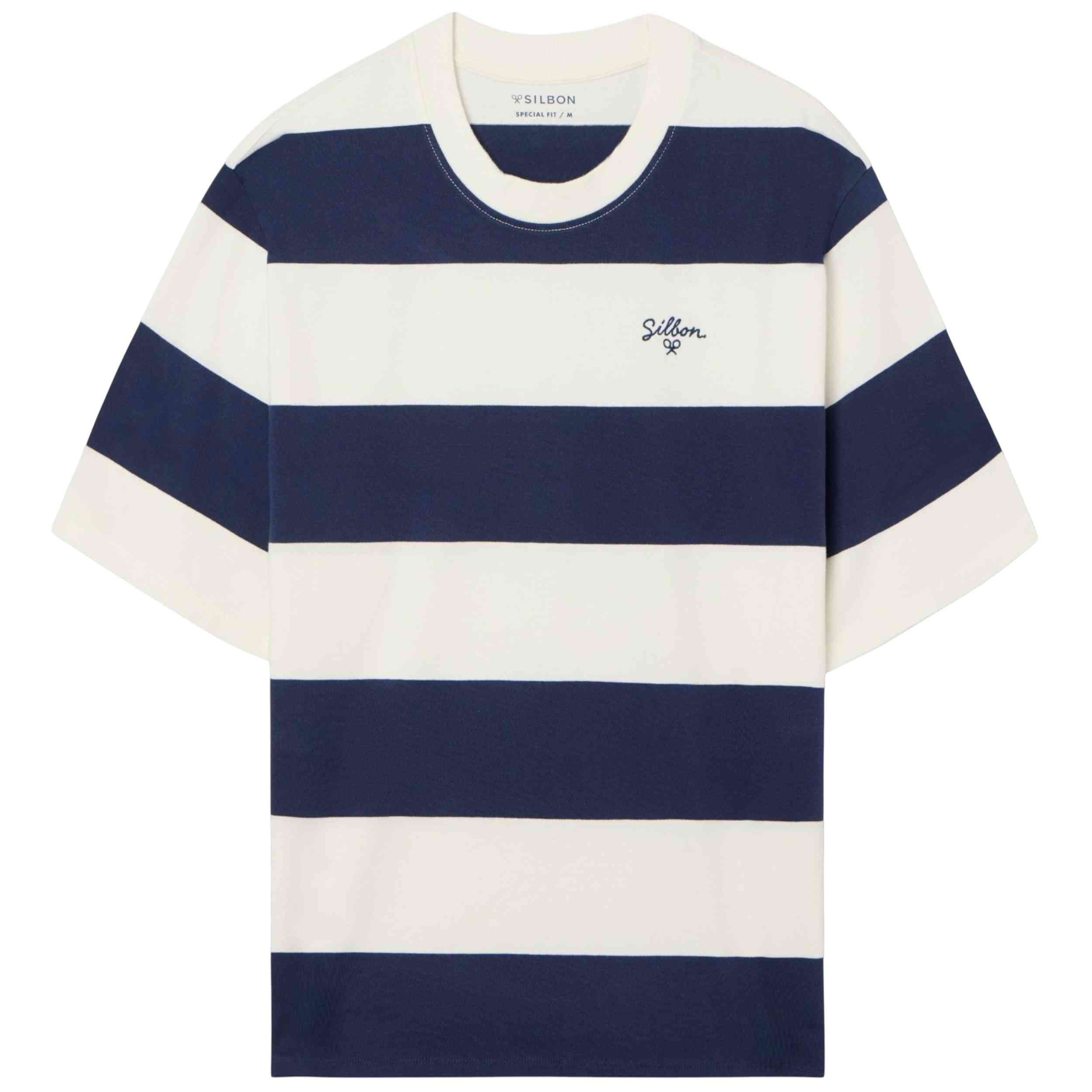 Camiseta De Manga Corta Silbon modelo SILBON-CAM-RAYA para Hombre en color Blanco