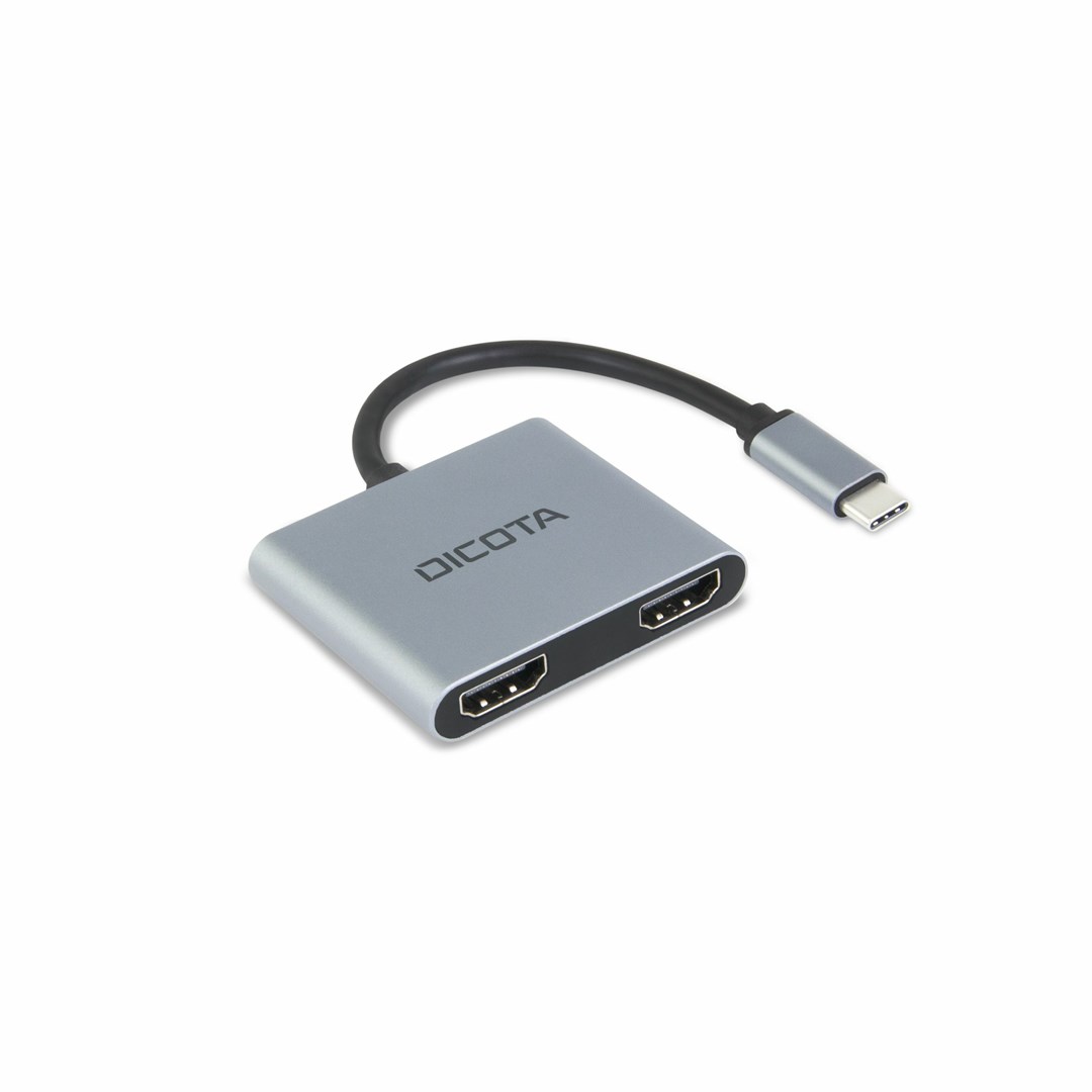 DICOTA D32063 estación dock para móvil Tableta/teléfono inteligente/portátil Plata