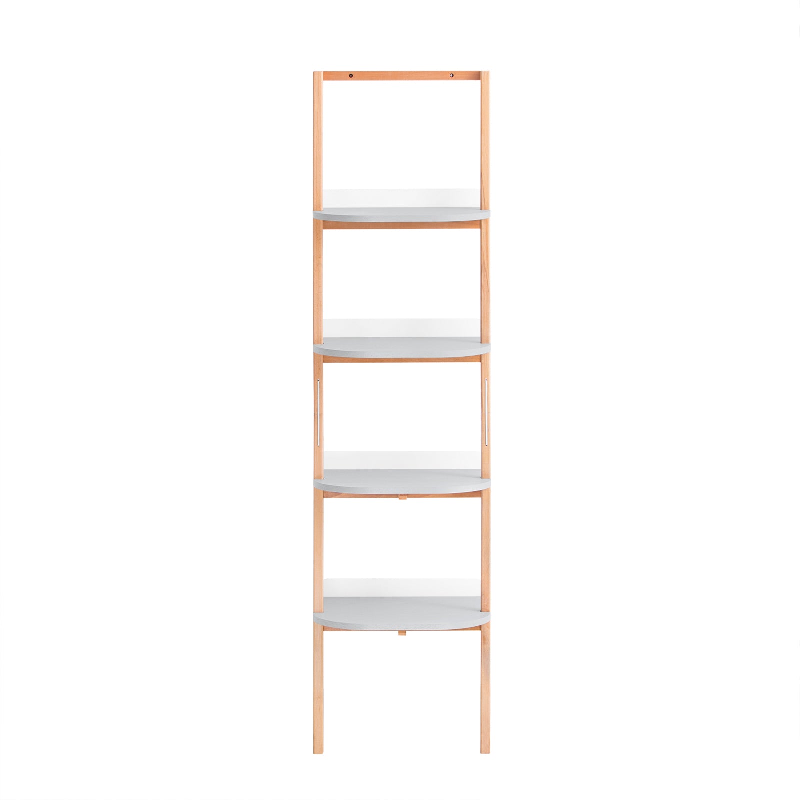 SoBuy HSTR02-K-HG Estantería de Escalera de 4 Niveles Librería Multiusos Gris