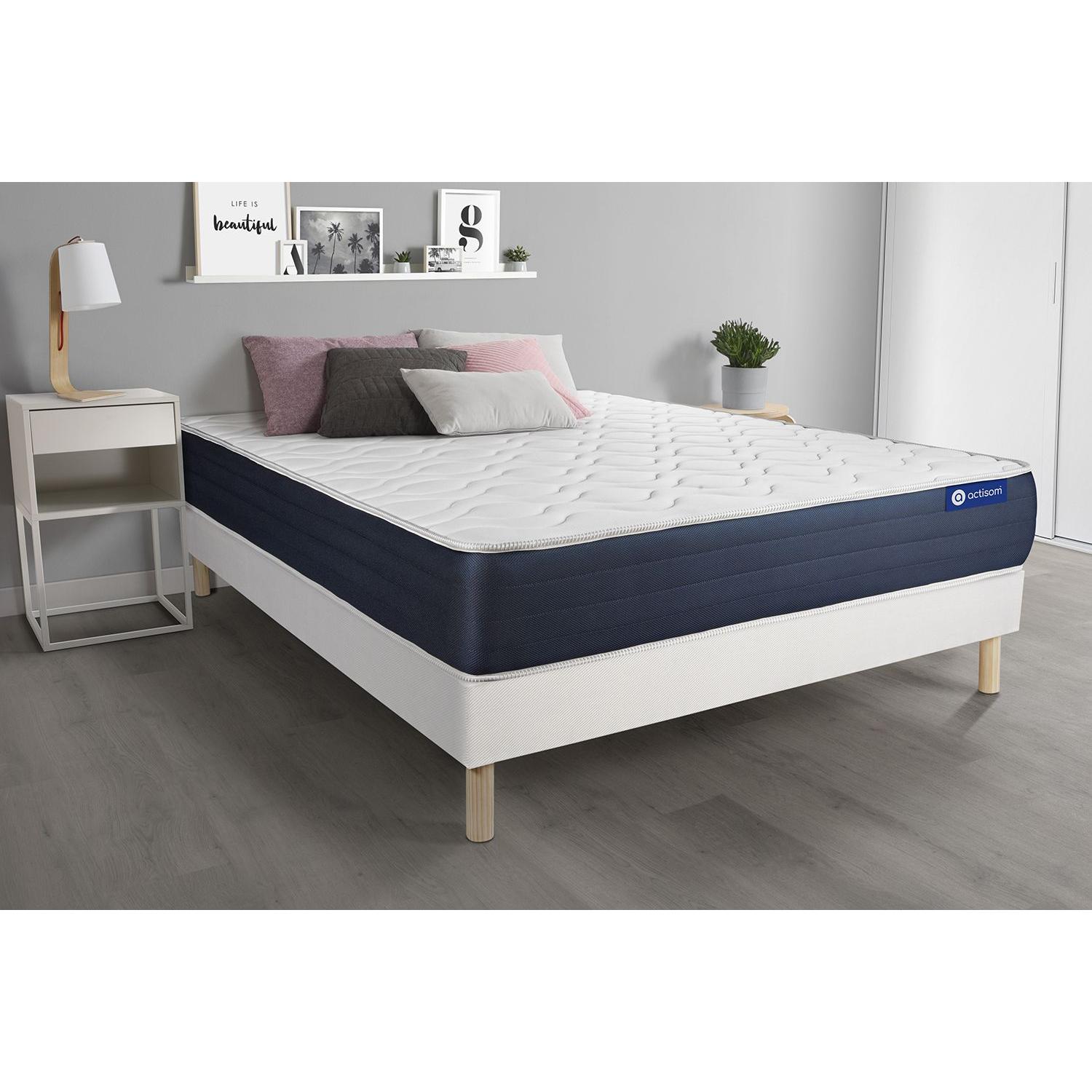 Pack colchón Actimemo sleep 120x210cm + Somier multiláminas, espuma viscoelástica, 5 zonas de confort