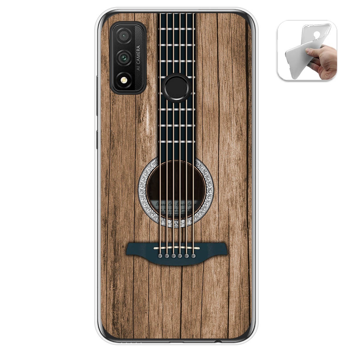 Tumundosmartphone Funda Gel Tpu para Huawei P Smart 2020 diseño Madera 11 Dibujos