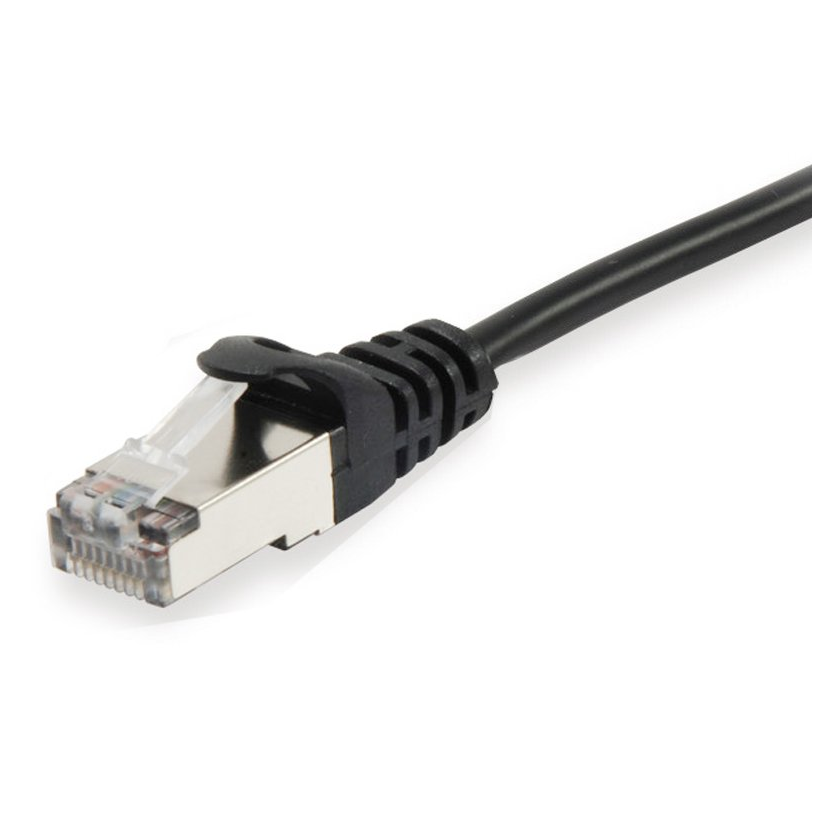Equip network cable rj45 s/ftp shielded cat.6a black 1m