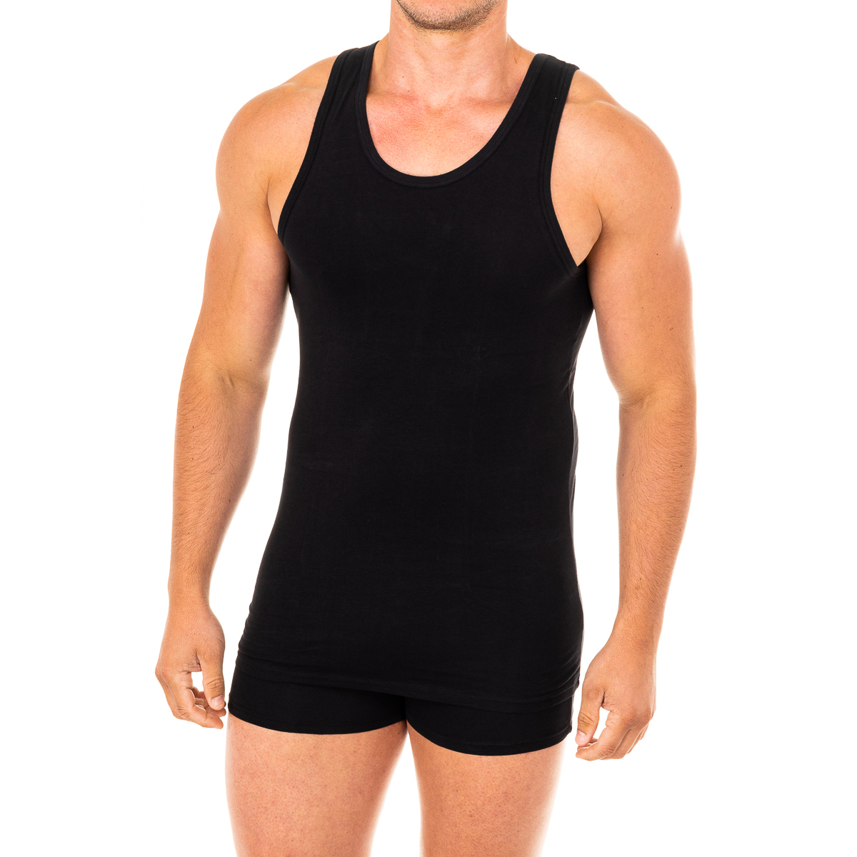 Abanderado-Camiseta tirante ancho y cuello redondo para Hombre A0DGN