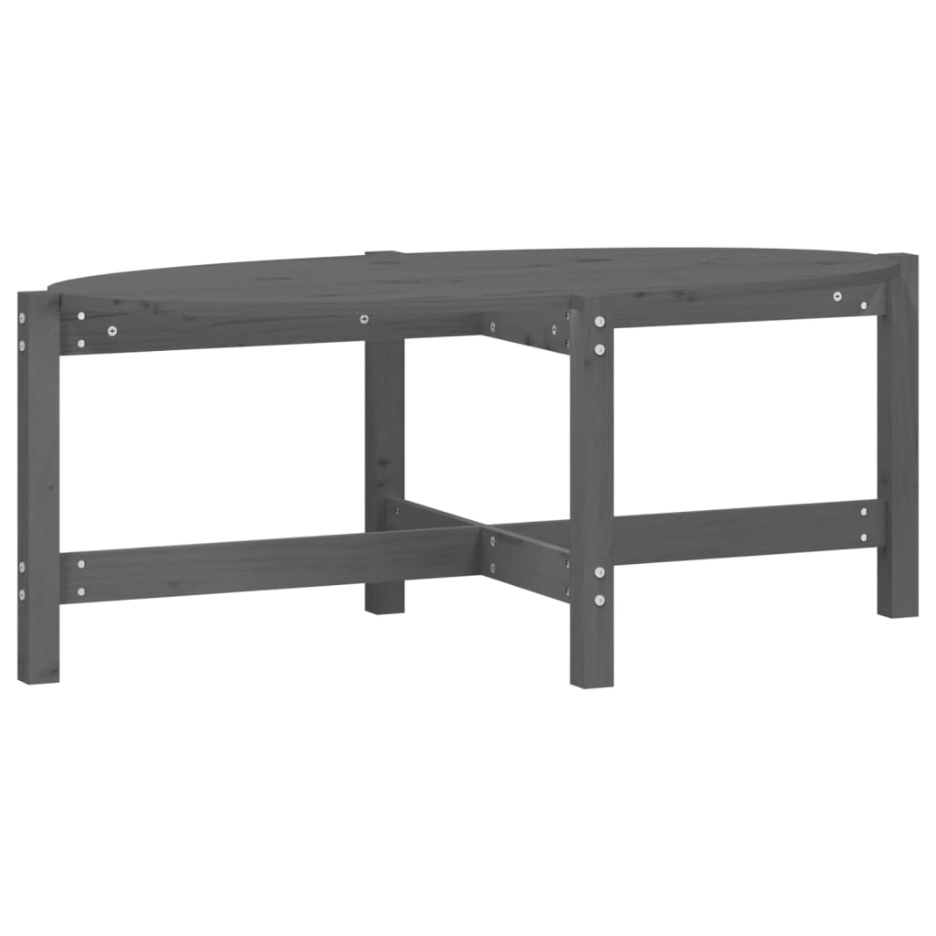 Vidaxl Mesa de Centro de Madera Maciza de Pino 118x63x45 Cm - Natural