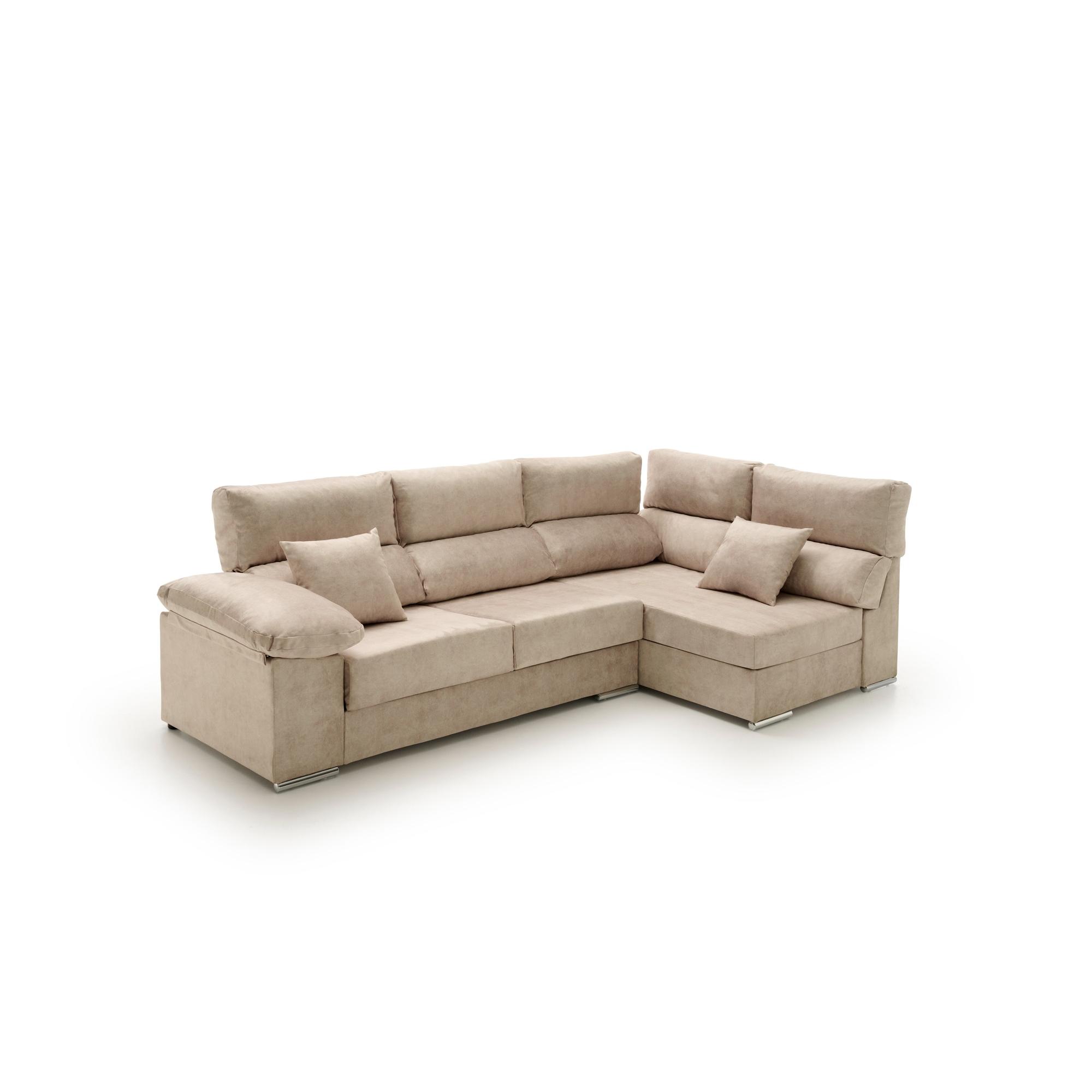 Sofá Chaise Longue Rinconero Reclinable y Deslizante Cosima - Velare Confort, Tapizado Anti Manchas, 4 Colores Disponibles