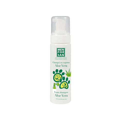 Champú en espuma MENFORSAN 200ml con aloe vera para perros y gatos
