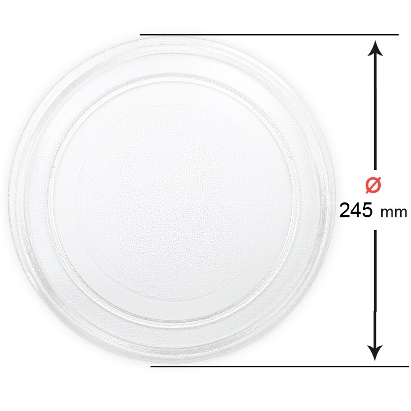 Plato Microondas Ø 245mm Universal Liso