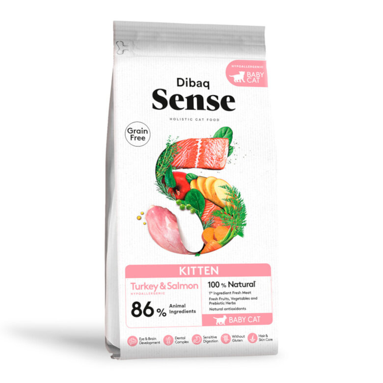 Dibaq Sense Cat Kitten Turkey & Salmon Grain Free 6 Kg