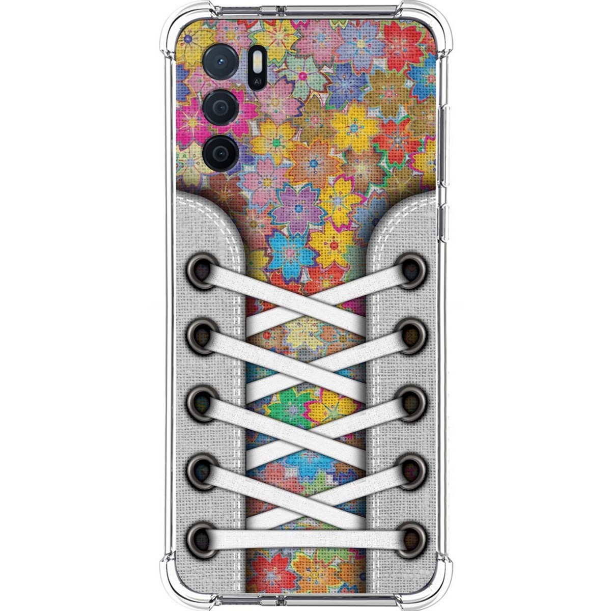 Funda Silicona Antigolpes para Oppo A16 / A16s diseño Zapatillas 05 Dibujos