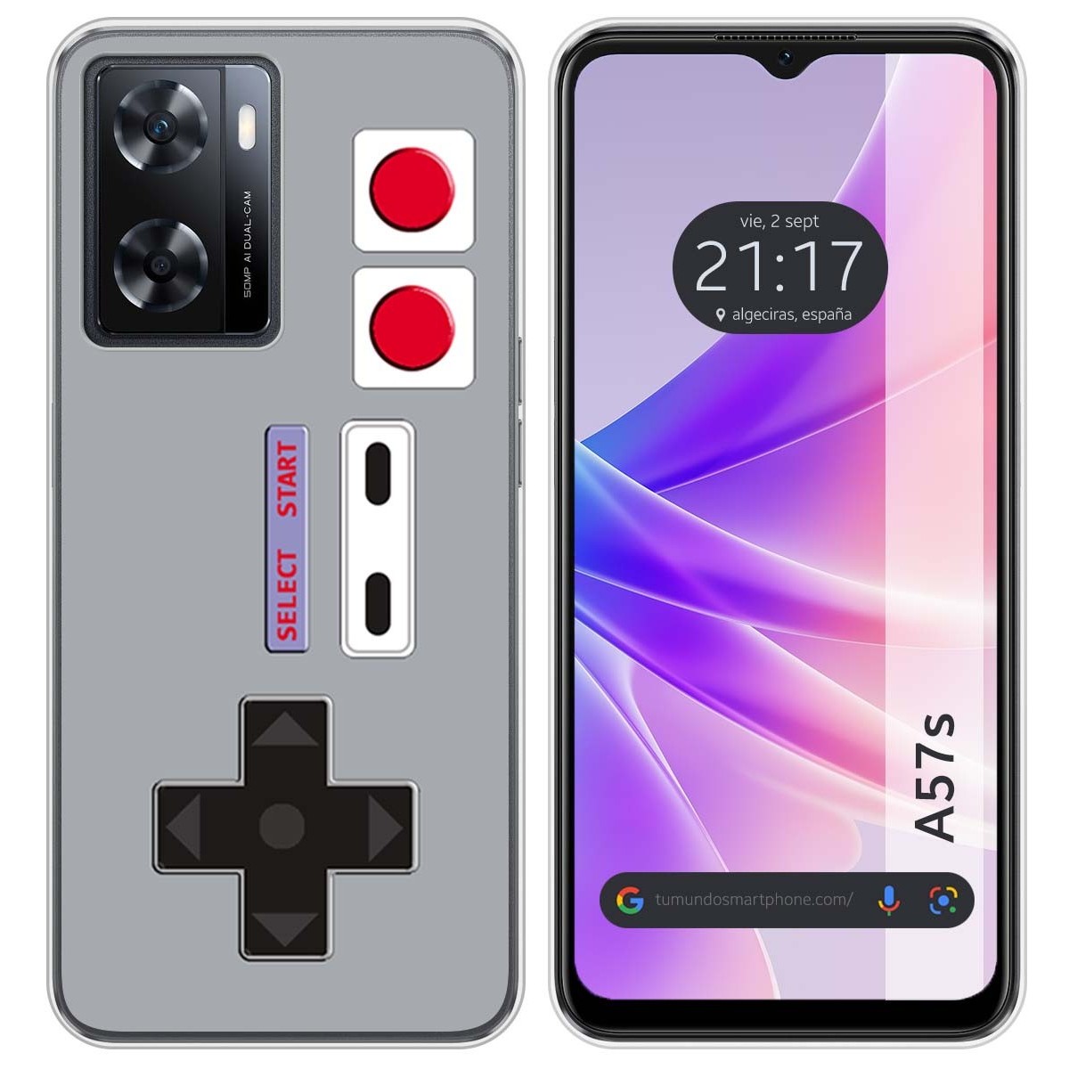 Funda Silicona para Oppo A57s diseño Consola Dibujos