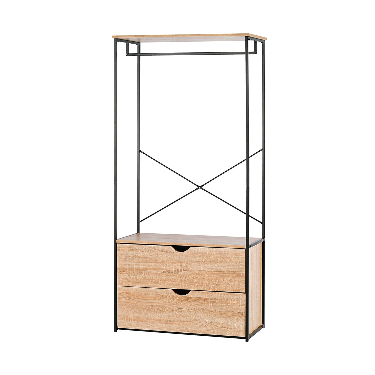 Armario Vestidor de Dormitorio Industrial Ega, 2 Cajones     Saldos y Stocks