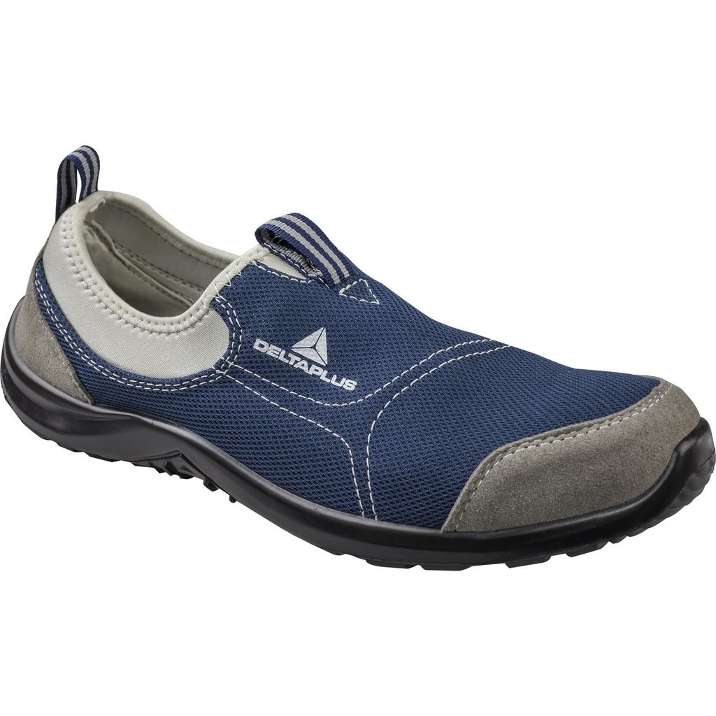 Zapatos de poliéster y algodón - suela de poliuretano monodensidad Gris-azul marino 43