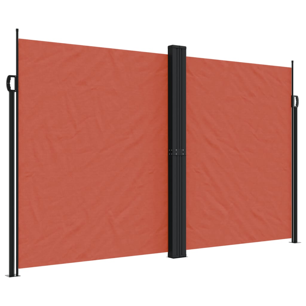 vidaXL Toldo lateral retráctil 200x1200 cm Color Negro, Crema, Azul