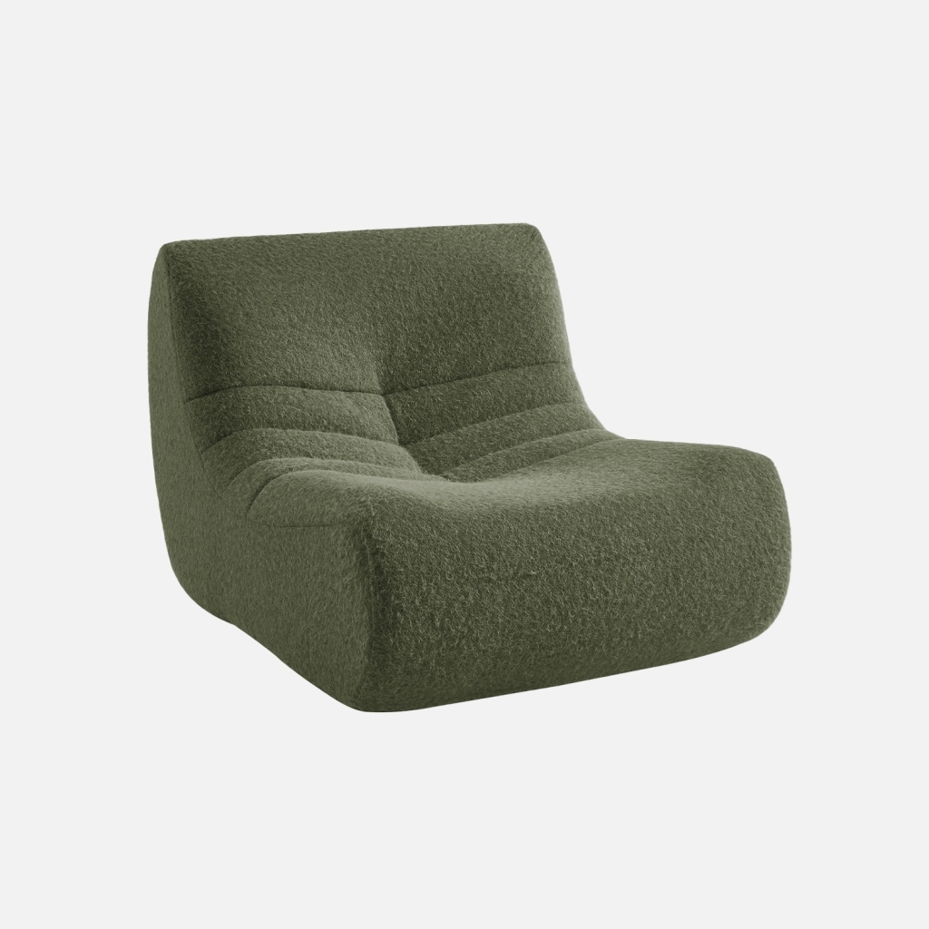 sweeek - Módulo para sofá modular en tejido efecto alpaca , Sokol alpaca , 91x105x72