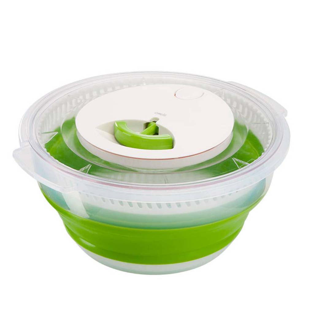 Centrifugadora de Ensalada Plegable Emsa 4L – Bol y Colador 2 en 1 para Cocina, Camping y Viaje