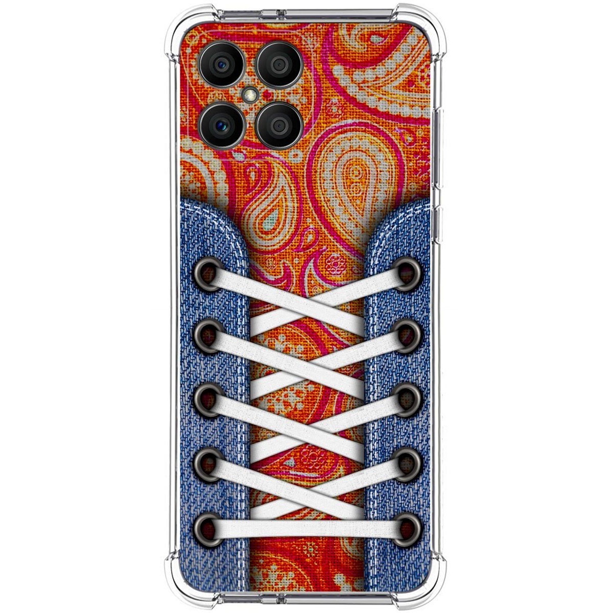 Funda Silicona Antigolpes para Huawei Honor X8 diseño Zapatillas 10 Dibujos