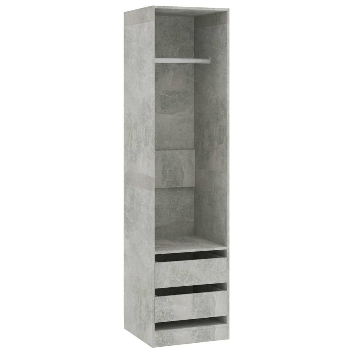 Armario auxiliar Arco 2 cajones + barra para colgar 200x50 cm