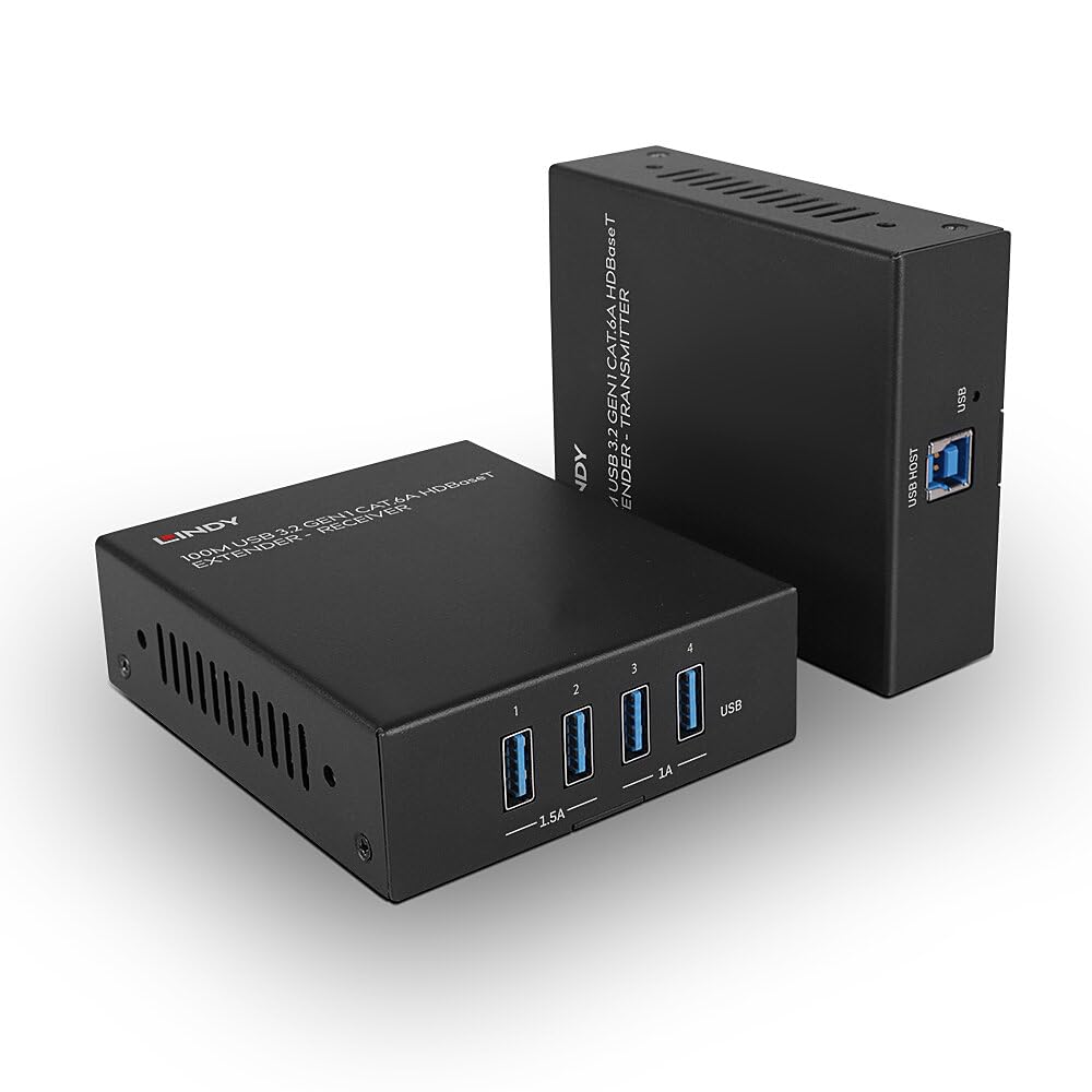 LINDY Extender 43410 USB 3.2 Gen 1 Cat.6A HDBaseT, 100 m