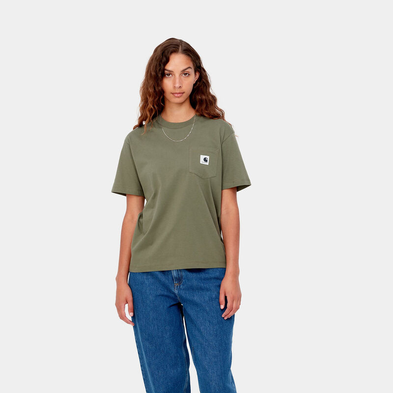 Carhartt WIP - Camiseta Carhartt verde pocket tee