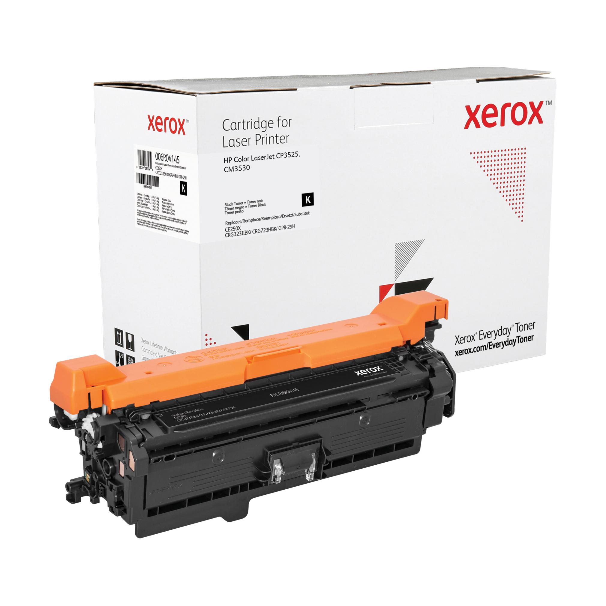 Compatible Everyday Tóner Negro Equivalente a CE250X para HP Color LaserJet CP3525, HP Color LaserJe