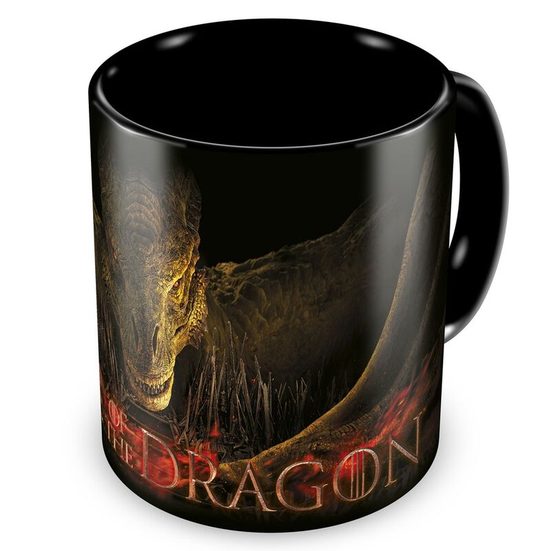 Grupo Erik Taza Juego de Tronos La casa del Dragon, Termocolora - Taza café cerámica 350 ml, Cambiente de color | Tazas de café, Tazas de desayuno: Juego de Tronos Merchandising Oficial
