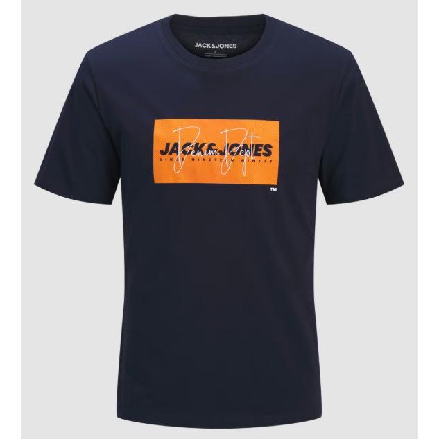 Jack & Jones Camiseta Hombre Manga Corta Cuello Redondo Regular Fit Algodón Casual Blanco REF 12288492