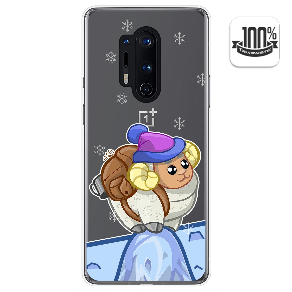 Tumundosmartphone Funda Gel Transparente Oneplus 8 Pro Diseño Cabra Dibujos Personalizada