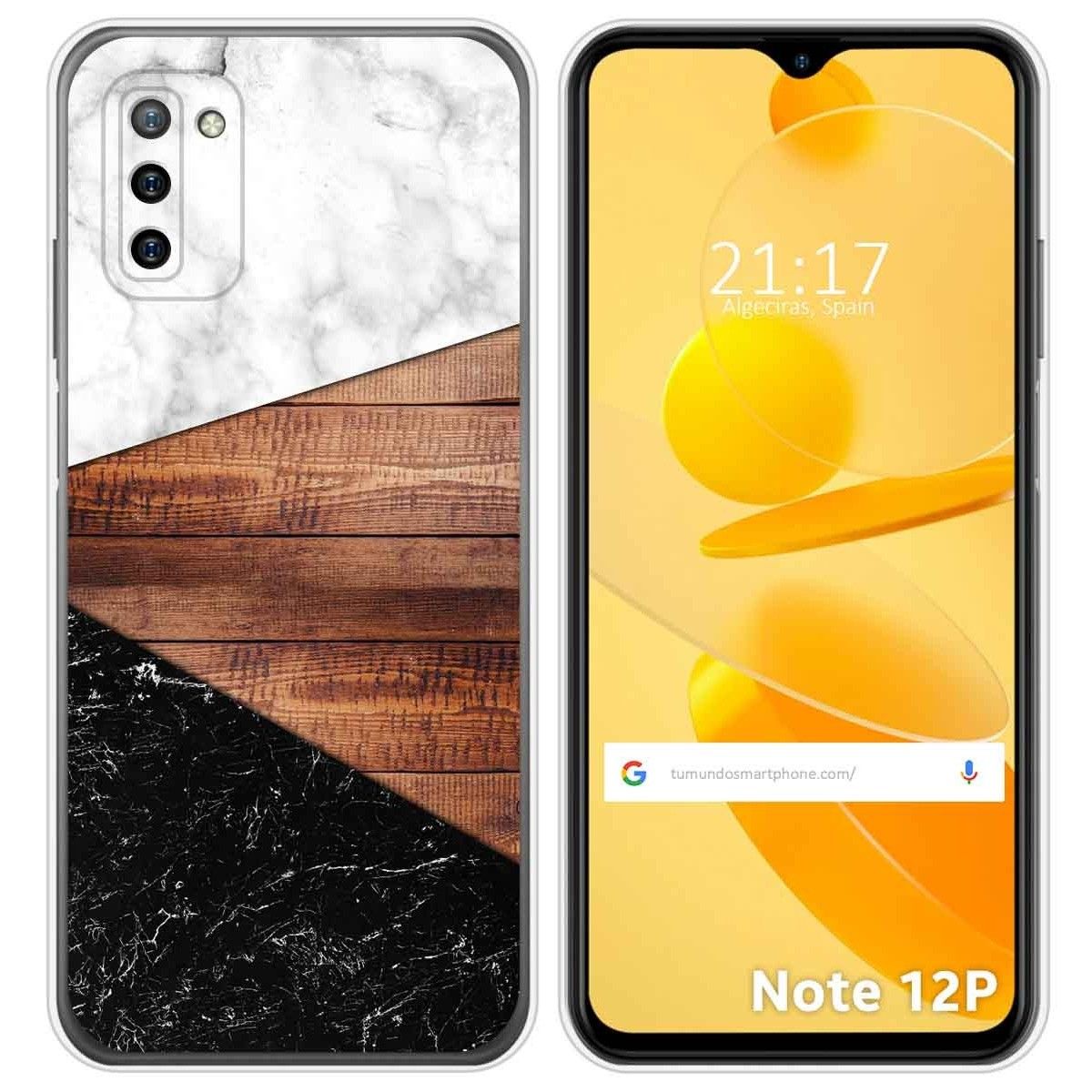 Funda Silicona para Ulefone Note 12P diseño Mármol 11 Dibujos