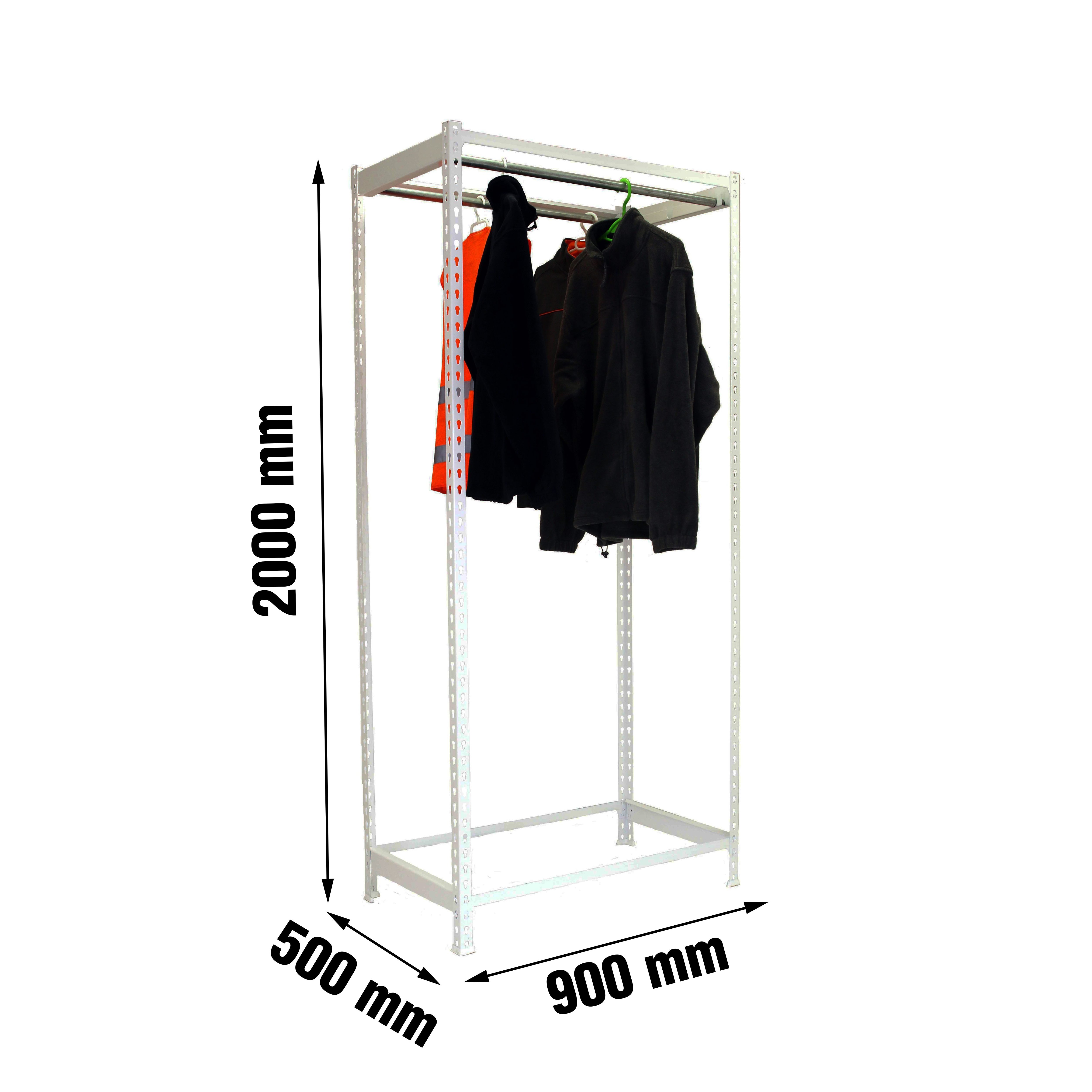 Estantería Guardarropa SIMONRACK Simonclothingsingle 2/209050 blanco