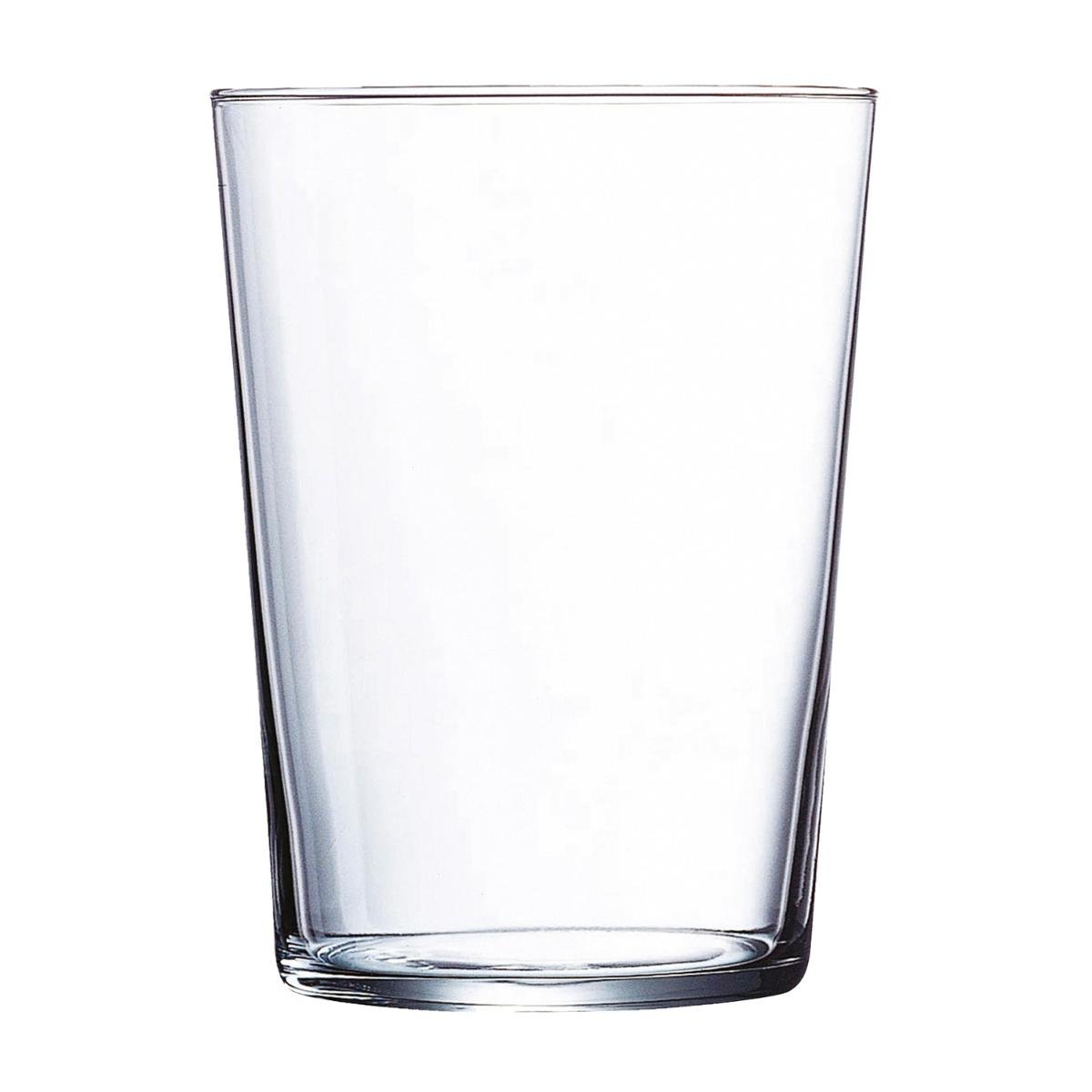 ARCOROC SIDRA Caja 6 Vasos Altos Vidrio Eco 50CL Transparente Brillo Fabricado en Francia Reciclable