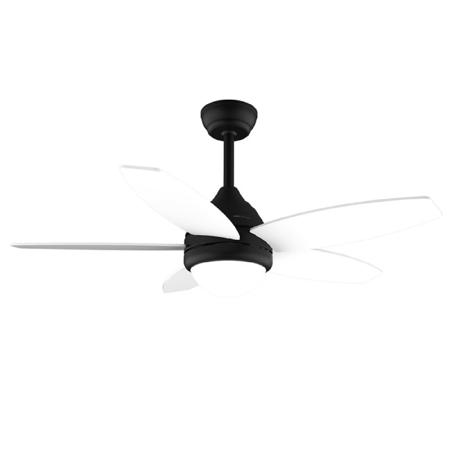 Cecotec Ventilador de Techo con Luz EnergySilence Aero 4200 Black&LightWood. 53W, Diámetro 42”, Luz LED de 15W en 3 Tonos