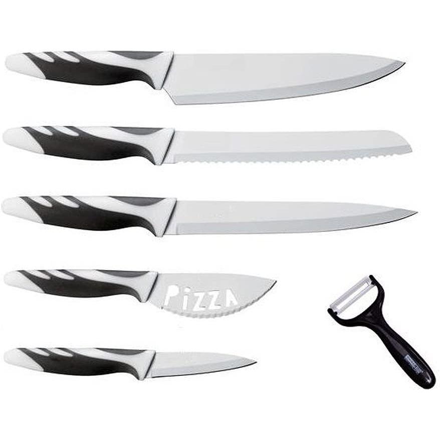 Swiss - Juego de cuchillos de cocina (5 + 1 unidad) Marca: Swissline