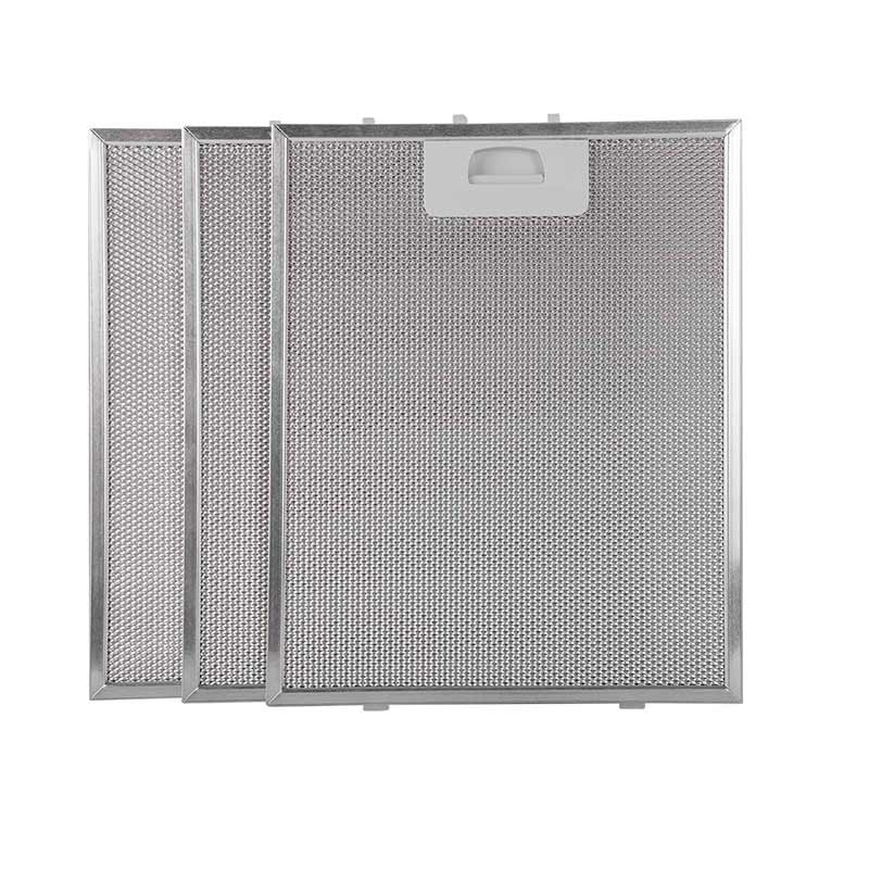 Filtro Metálico Campana Extractora Compatible con Teka 40472918 320x260 mm Antigrasa Pack 3 Unidades