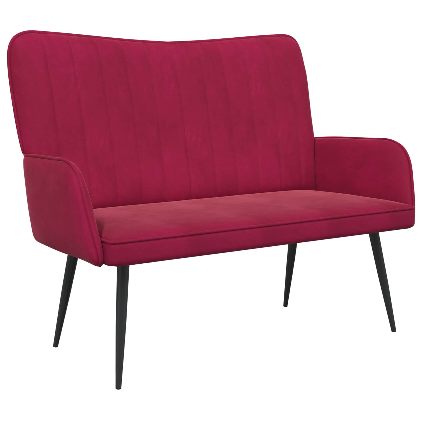 vidaXL Sofá de 2 Plazas 115 x 61 x 87 cm Terciopelo Multicolor
