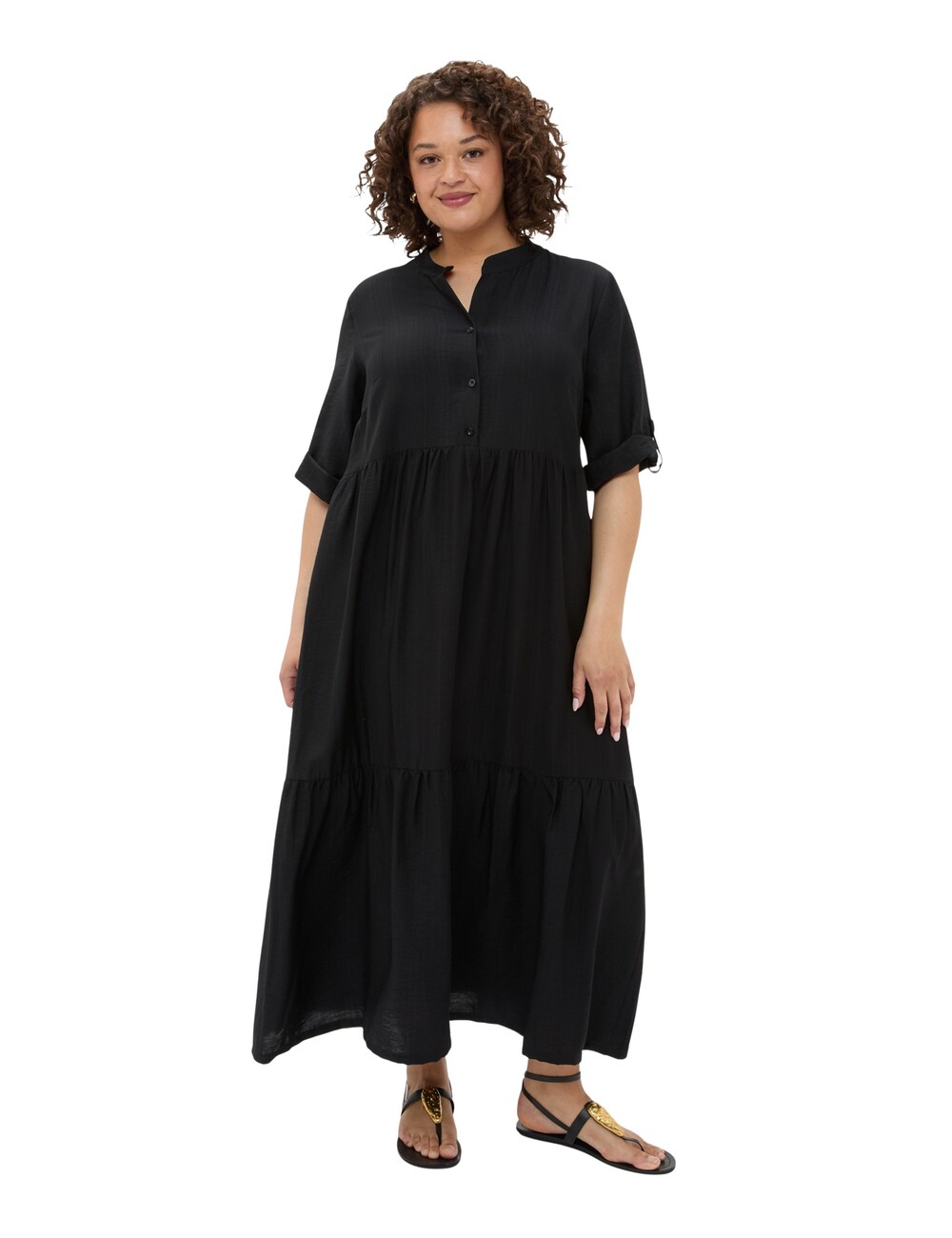 Fiorella Rubino - Vestido camisero Power en mezcla de viscosa