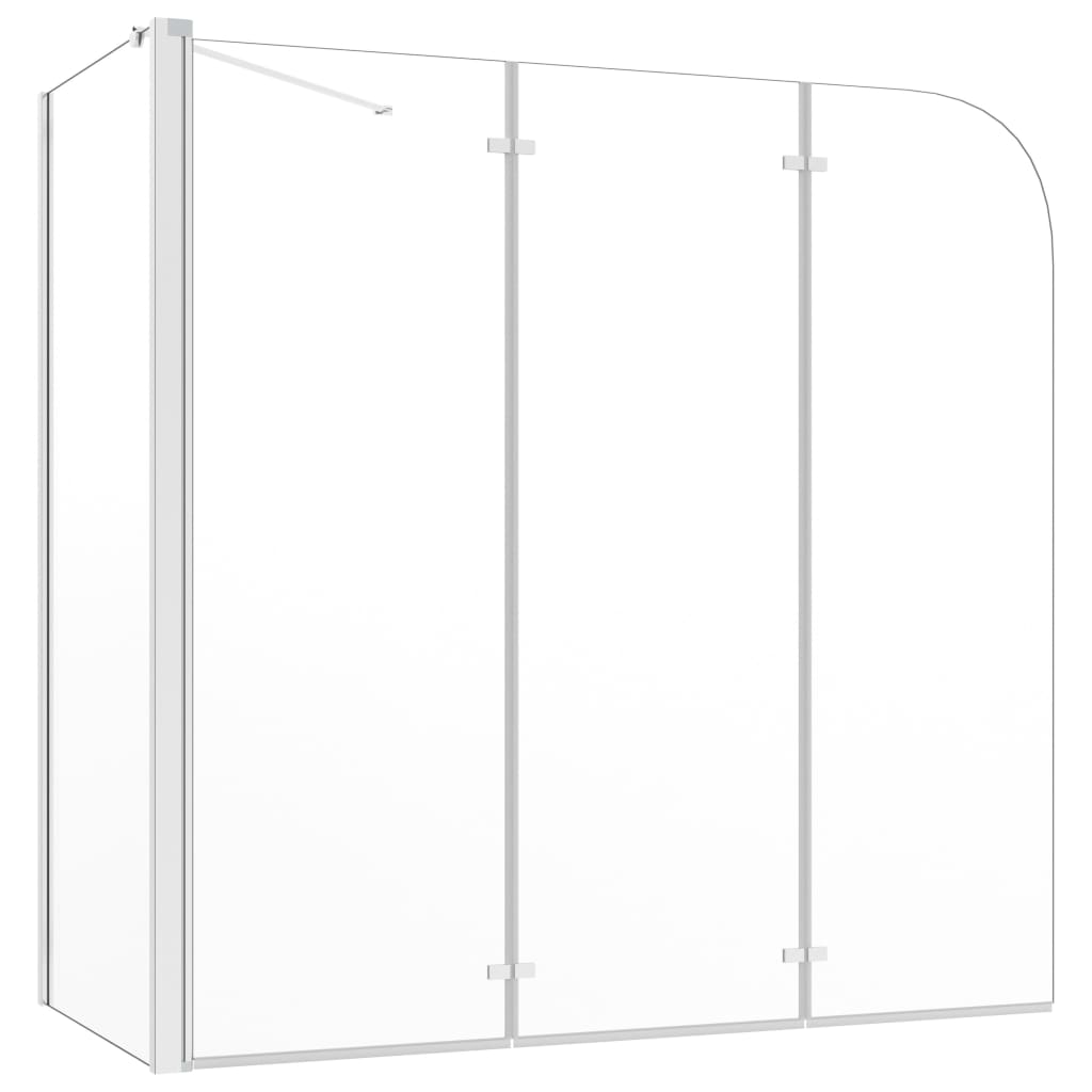 vidaXL Mampara de ducha de vidrio templado transparente 120x69x130 cm