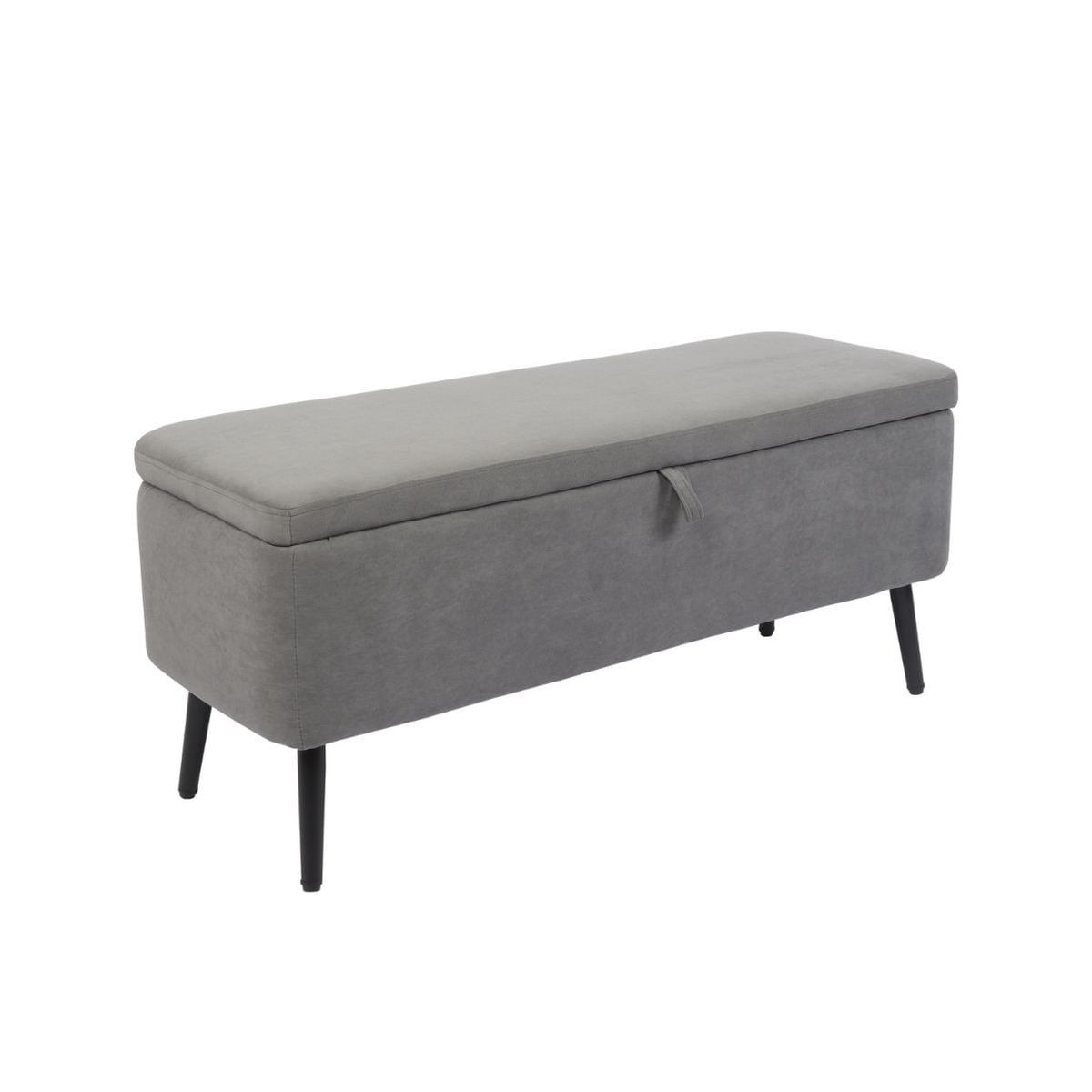 Baúl Maison tapizado microfibra 49x110x40 cm Adec