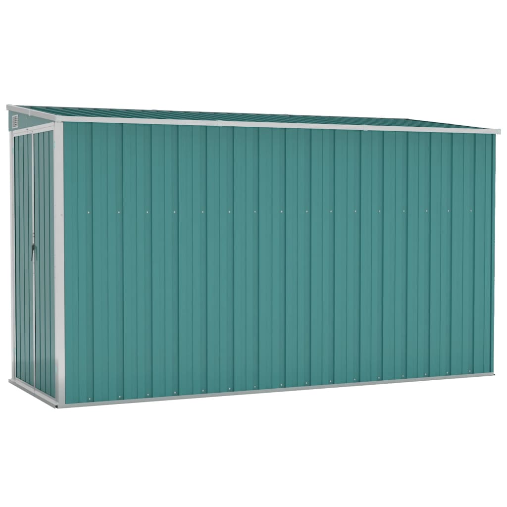 vidaXL Cobertizo de Jardín de Pared Acero Galvanizado 118x288x178 cm Casata Color Antracita,  Gris,  Verde y mas