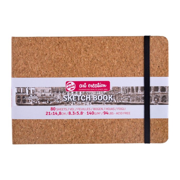 TALENS CUADERNO BOCETOS 21X15CM 140G 80 HOJAS CORCHO BLOC TAC 15x21x2 Cms.