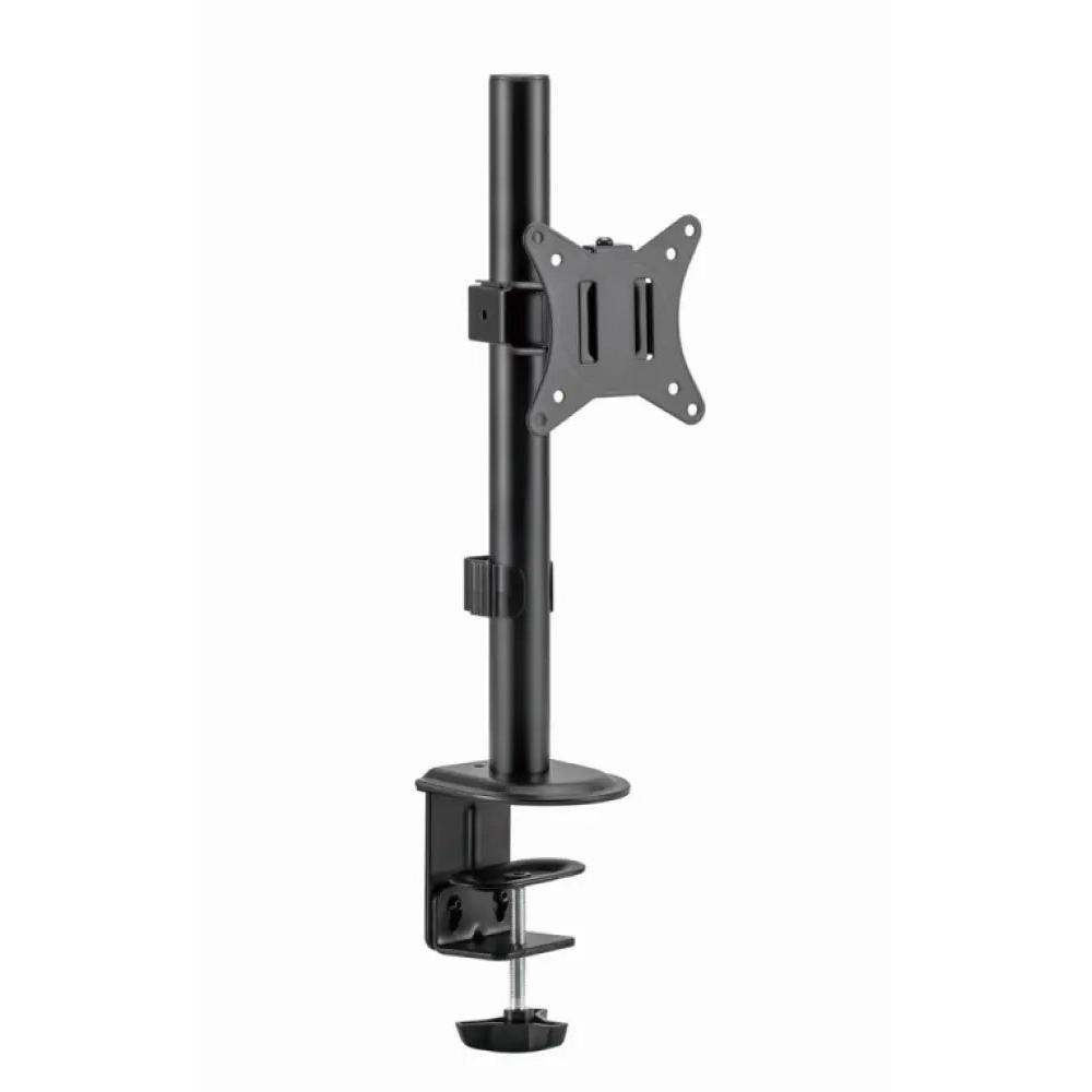Gembird - Soporte de escritorio para monitor MA-D1-02 con brazo ajustable hasta 32 pulgadas, VESA 100x100, capacidad 9 kg, negro para uso diario