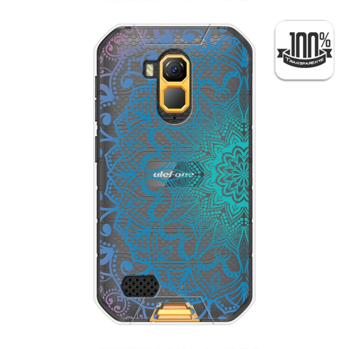 Tumundosmartphone Funda Gel Transparente para Ulefone Armor X7 / X7 Pro diseño Mandala Dibujos