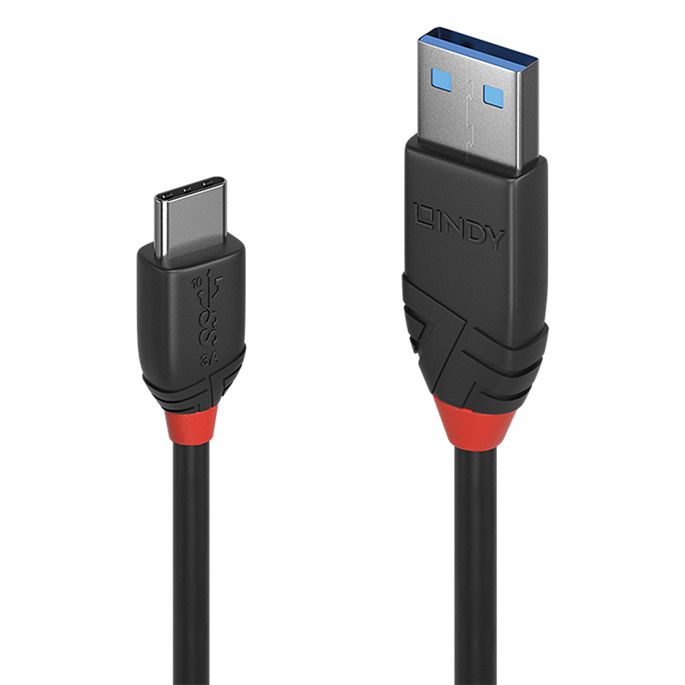 Lindy 36915 Cable USB 0,5 m USB 3.2 Gen 1 (3.1 Gen 1) USB A USB C - Negro