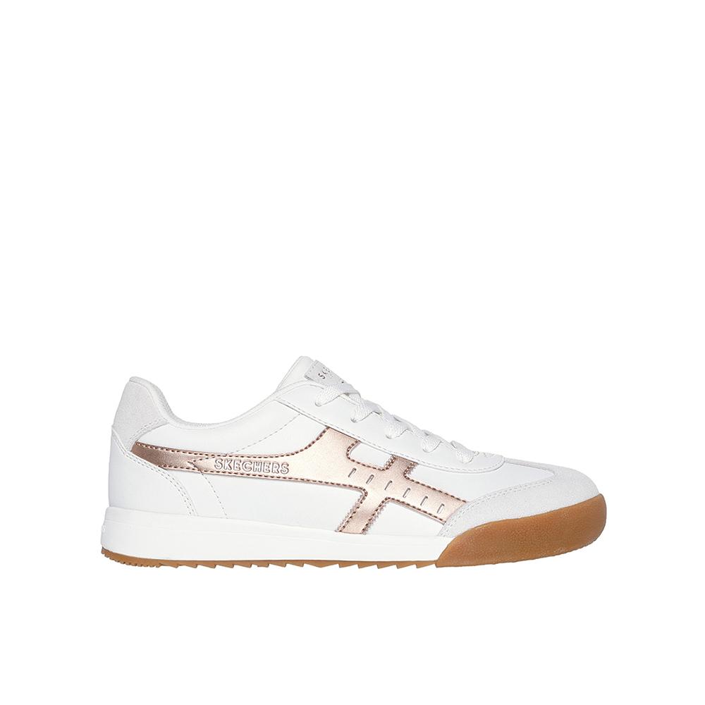 Skechers Zinger - Metallic Roads Zapatillas para mujer blancas en sintético y ante 85755