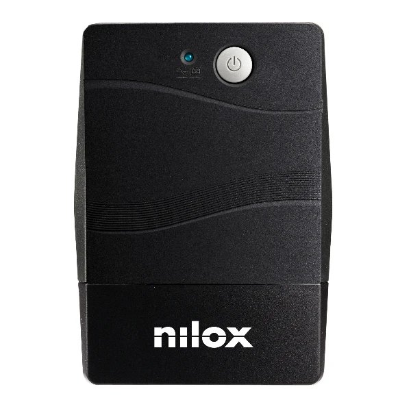 Nilox - SAI UPS Línea Interactiva NXGCLI12001X7V2 1200 VA / 840 W con AVR y protección contra sobretensiones para ordenadores y periféricos